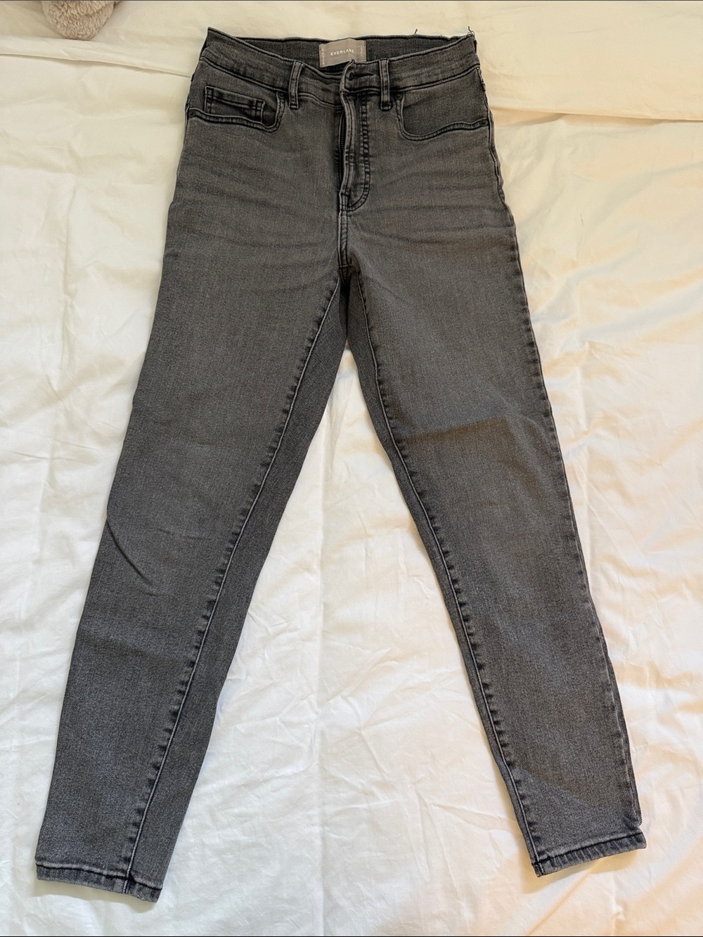 Everlane High-Rise Grey Jeans